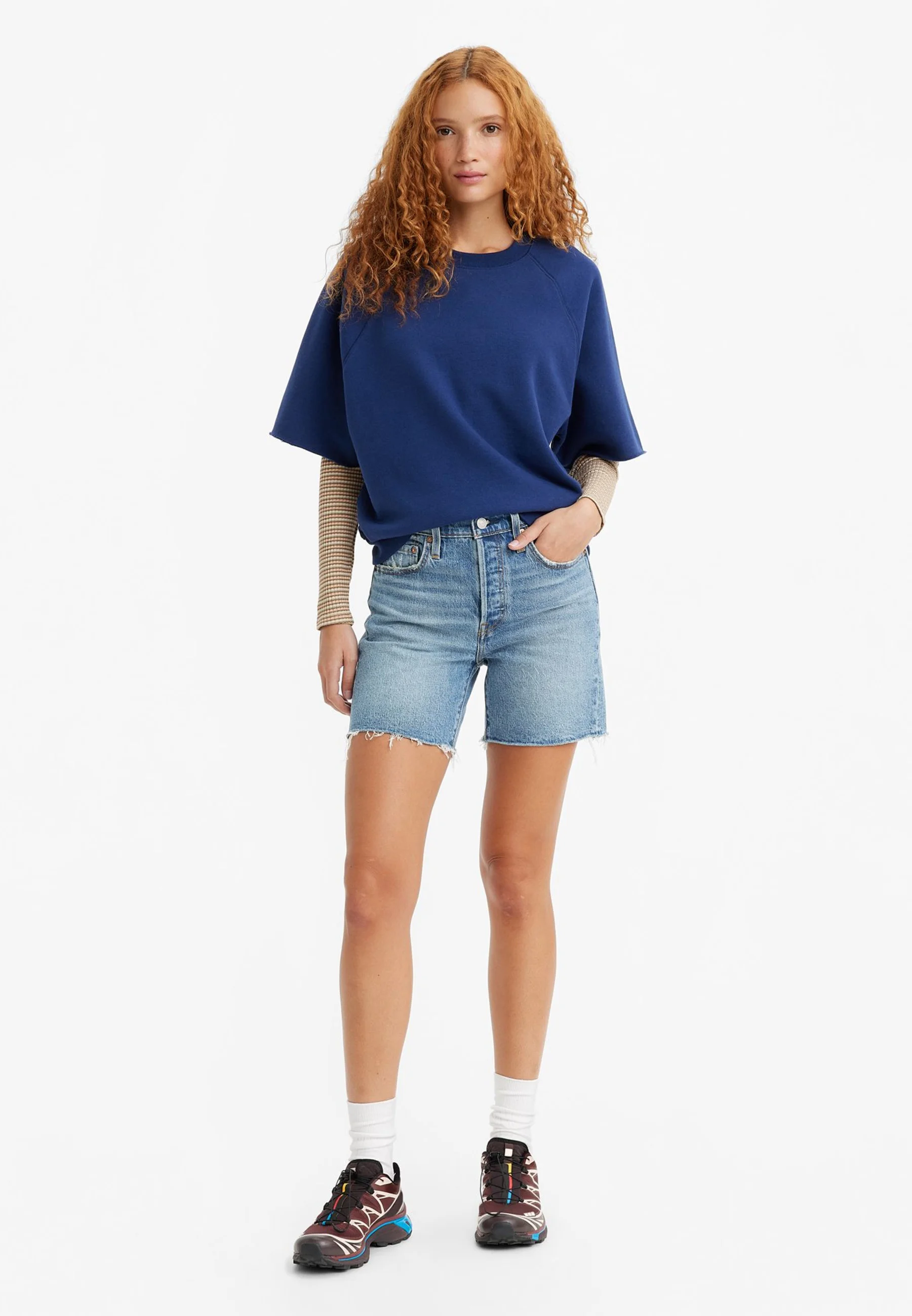 Levi's® 501® MID THIGH - Pantalones cortos vaqueros