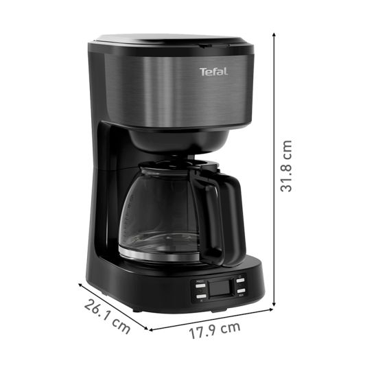 Καφετιέρα TEFAL CM520810 μαύρη