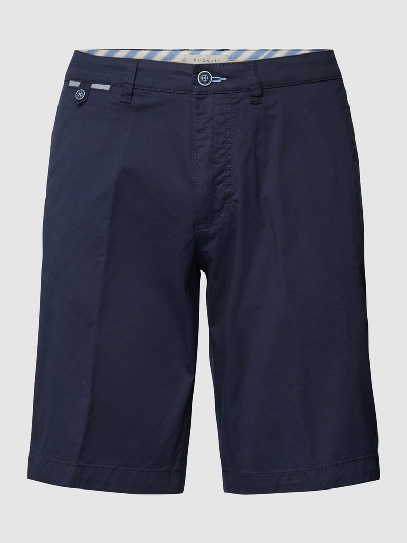 Bermudas mit 5-Pocket-Design in marineblau