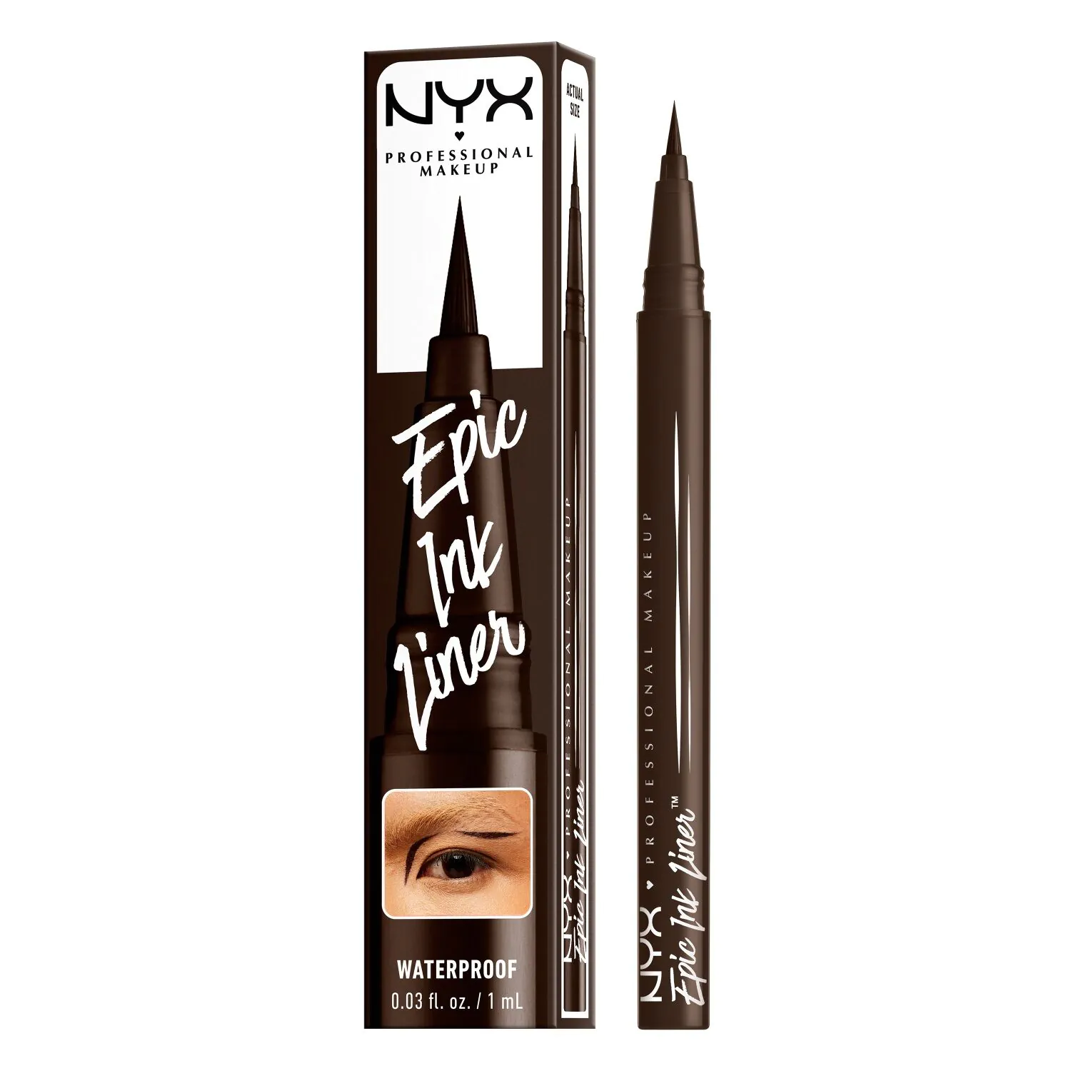 NYX Epic Ink Liner Eyeliner Mørk Chokolade