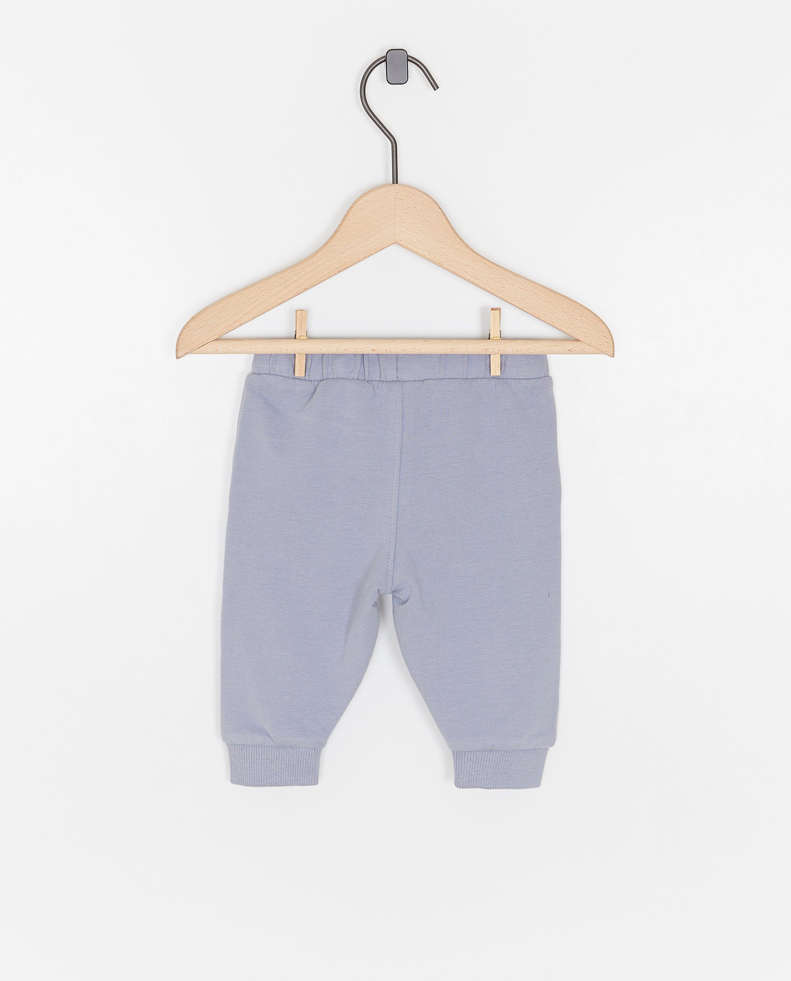 Pantaloni jogging albaștri pentru nou-născuți 50-68