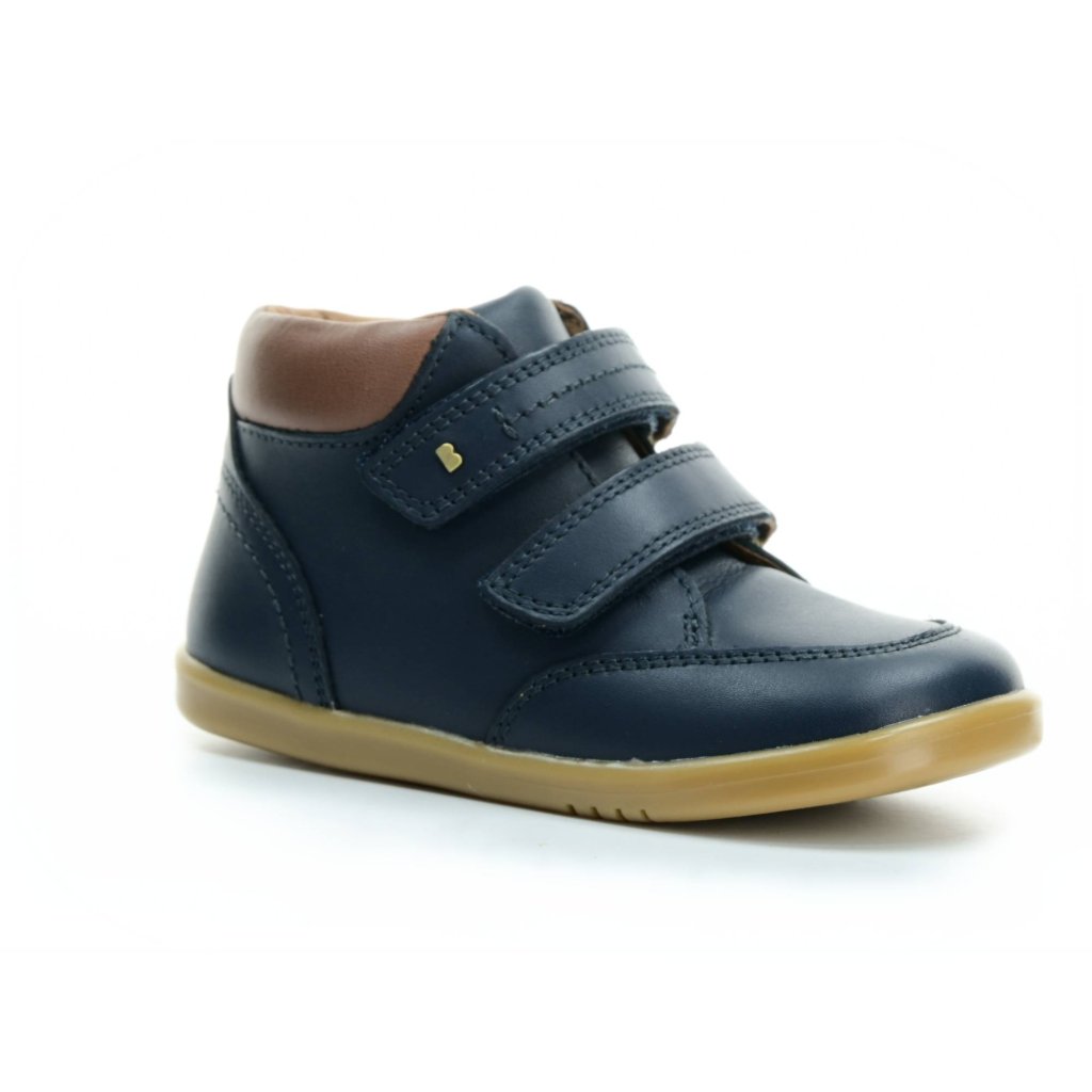 Bobux Timber Navy dunkel blaue Barfuß-Stiefeletten