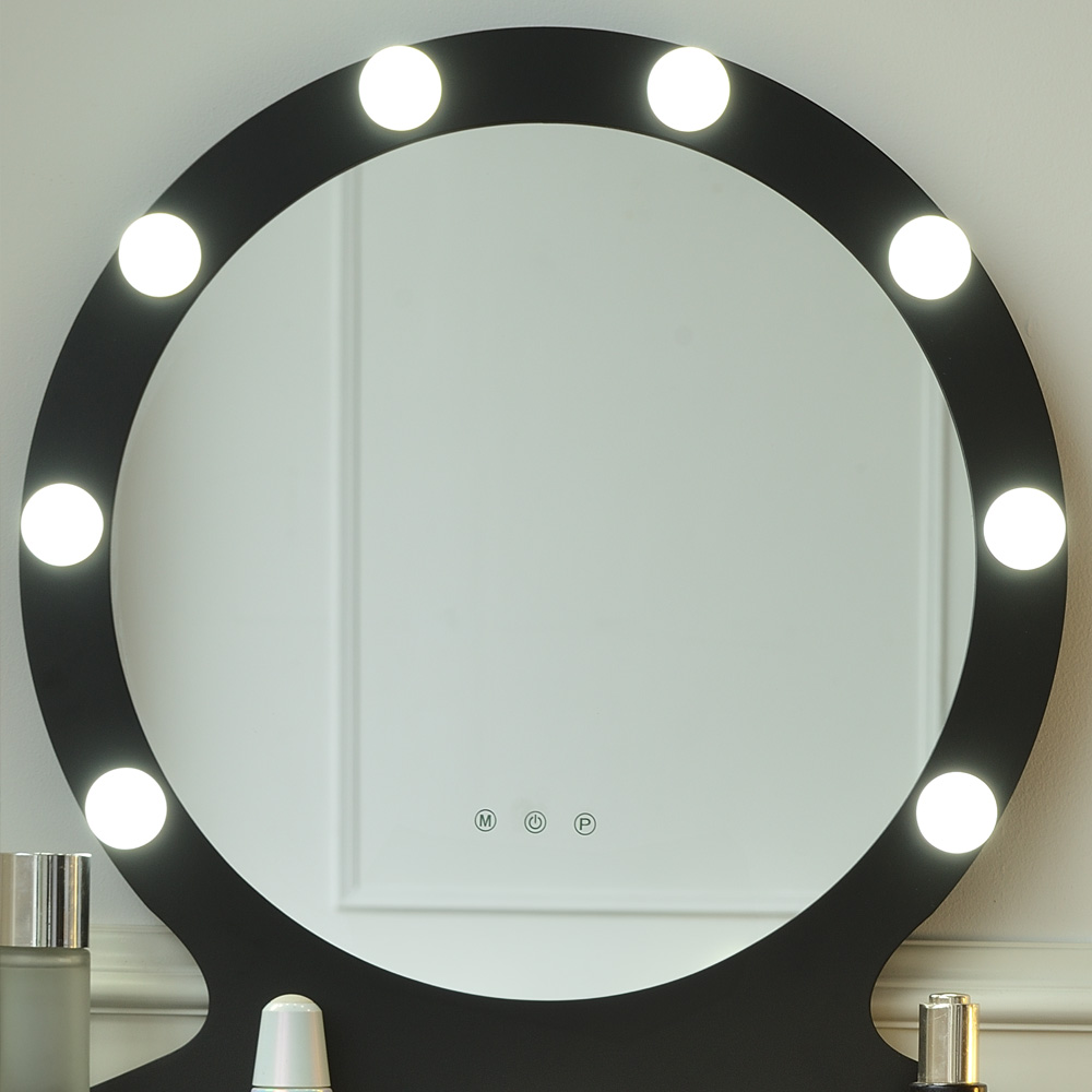 Home Deluxe Schminktisch MIRANDA - Schwarz