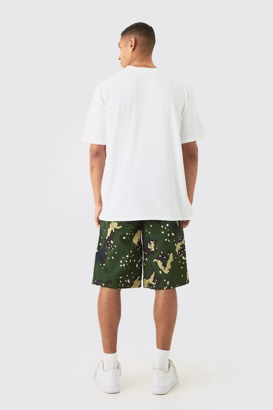 Oversized Leopard Homme Puff Print T-shirt