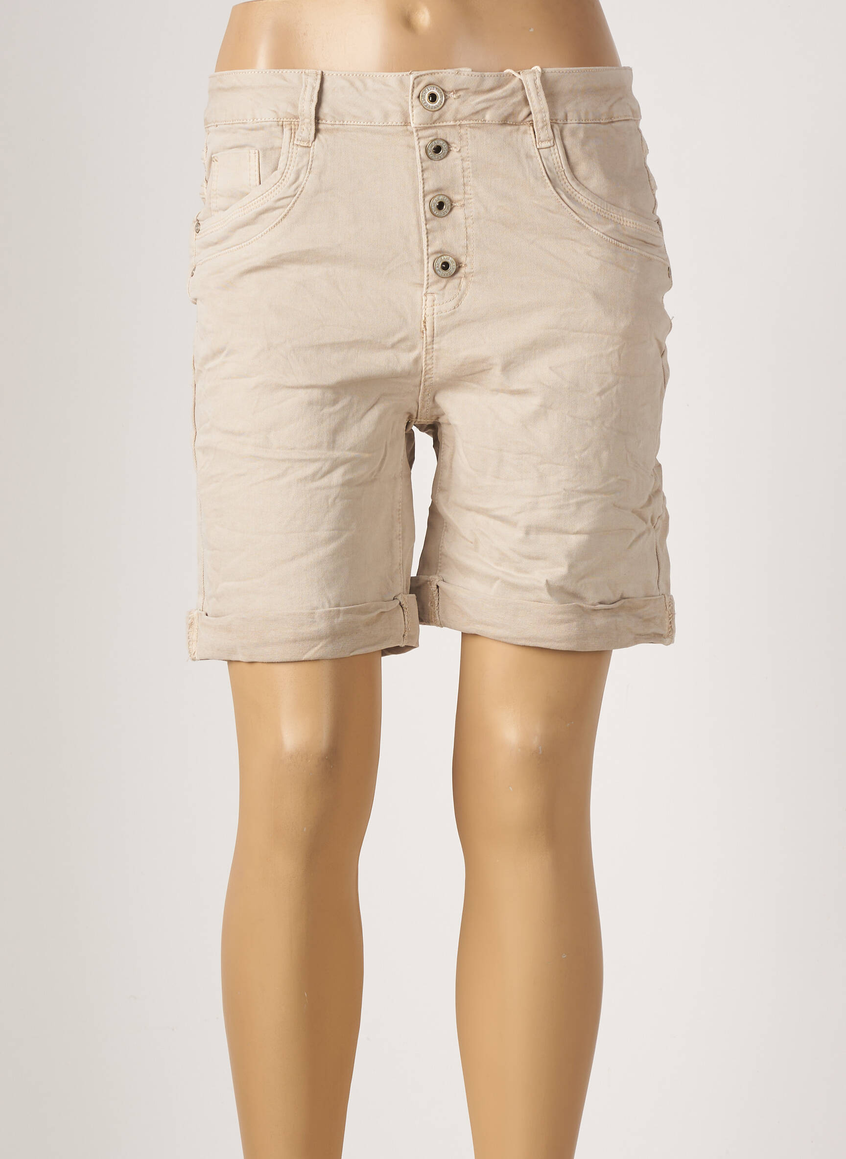 Karostar Bermudas Femme couleur beige