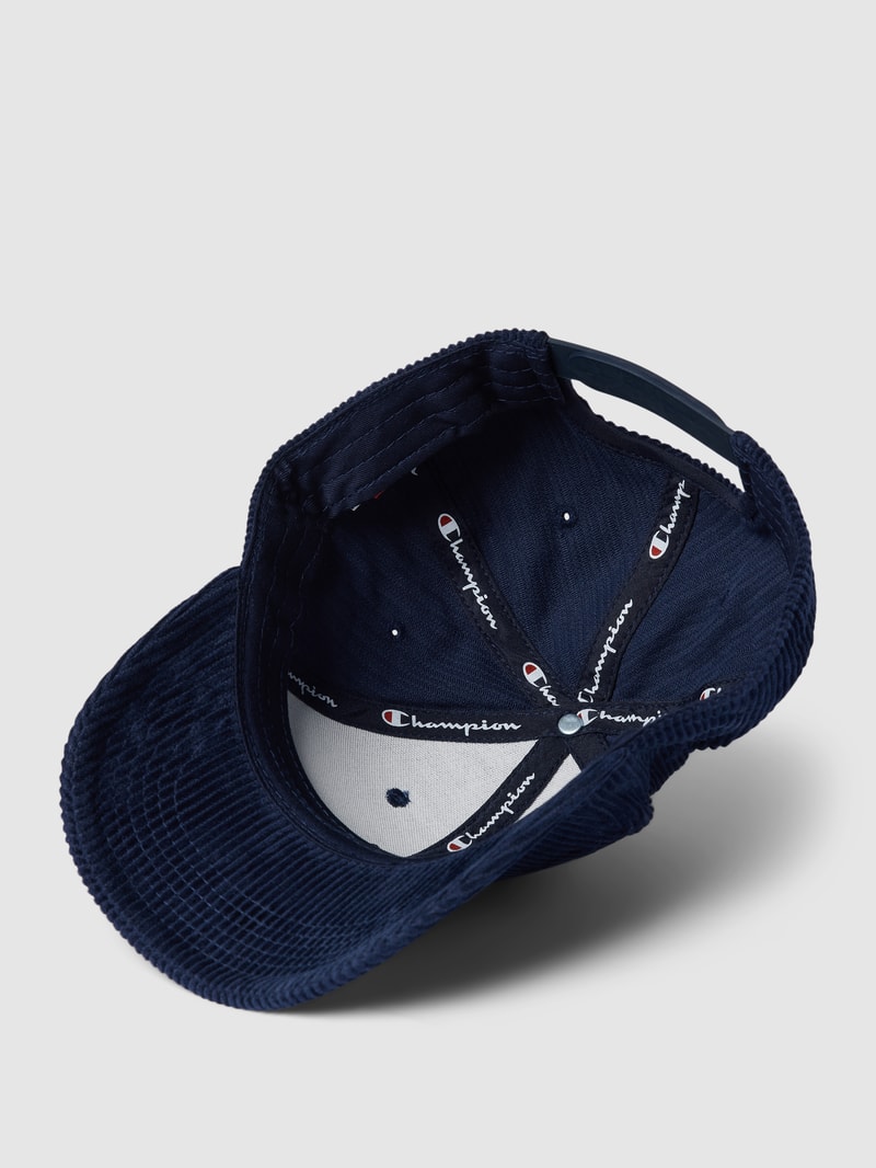 Basecap in Cord-Optik in marineblau