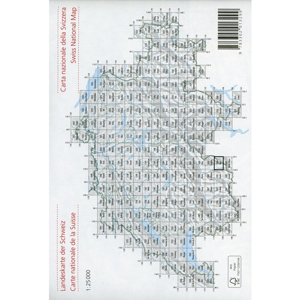 Swisstopo 1 : 25 000 Saas - Wanderkarte