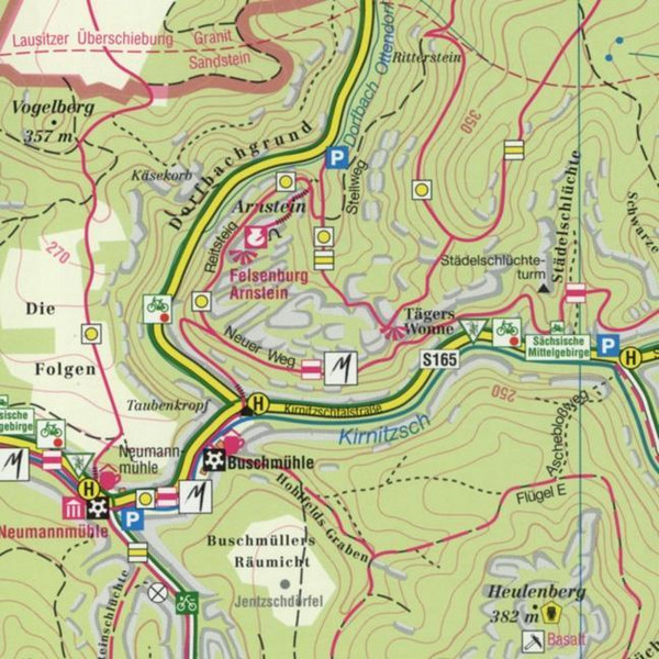 Hintere Sächsische Schweiz 02. 1 : 15 000 - Wanderkarte