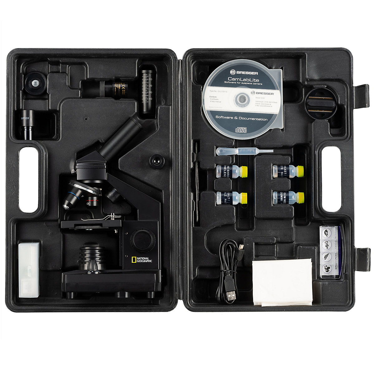 Mikroskop  40x-1024x (inkl. Koffer und USB Okular)