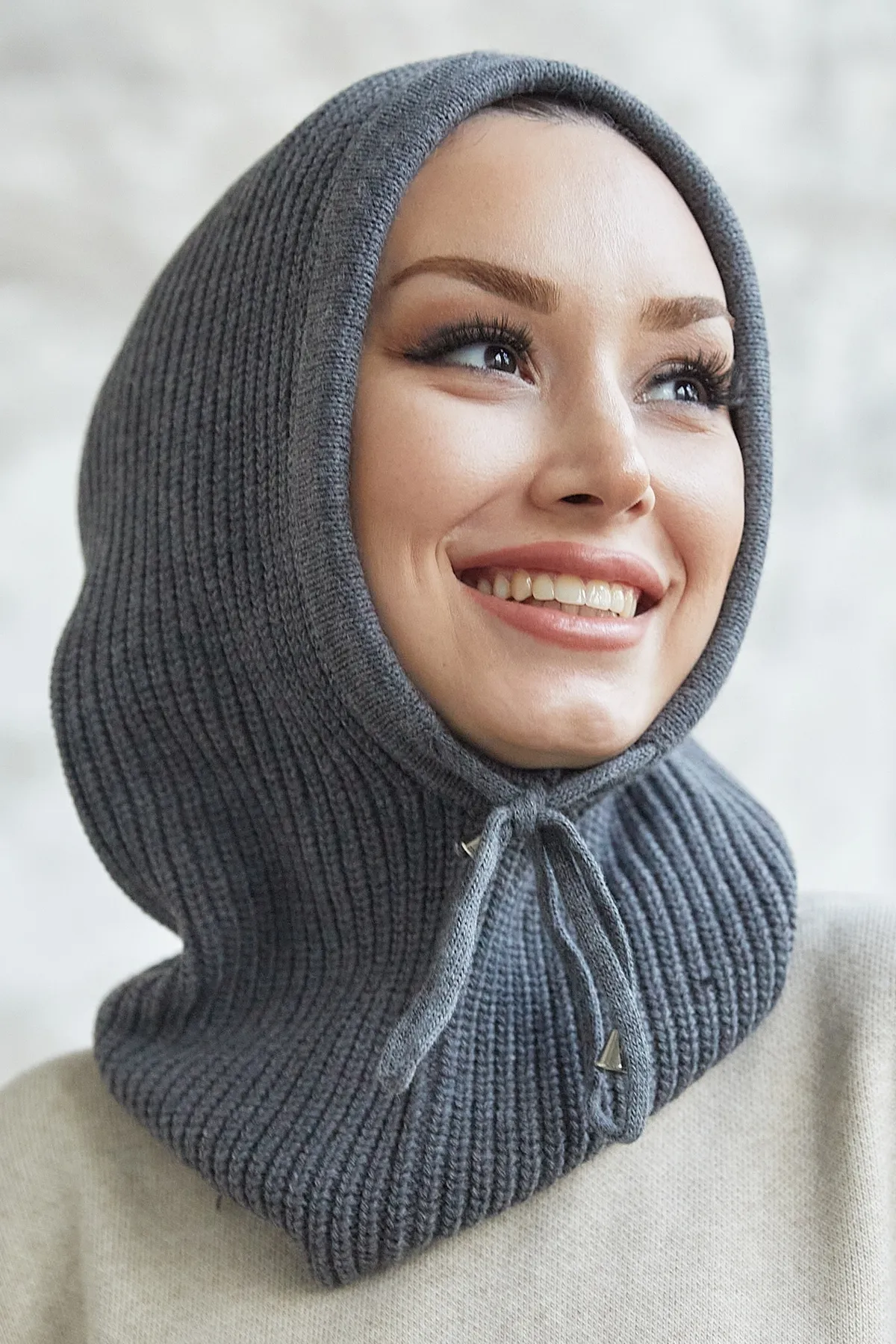 InStyle  Rona Knitwear Balaklava – Anthrazit