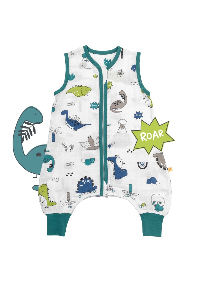 Schlummersack Musselin Schlafsack mit Füßen, 0.5 TOG in Petrol günstig kaufen