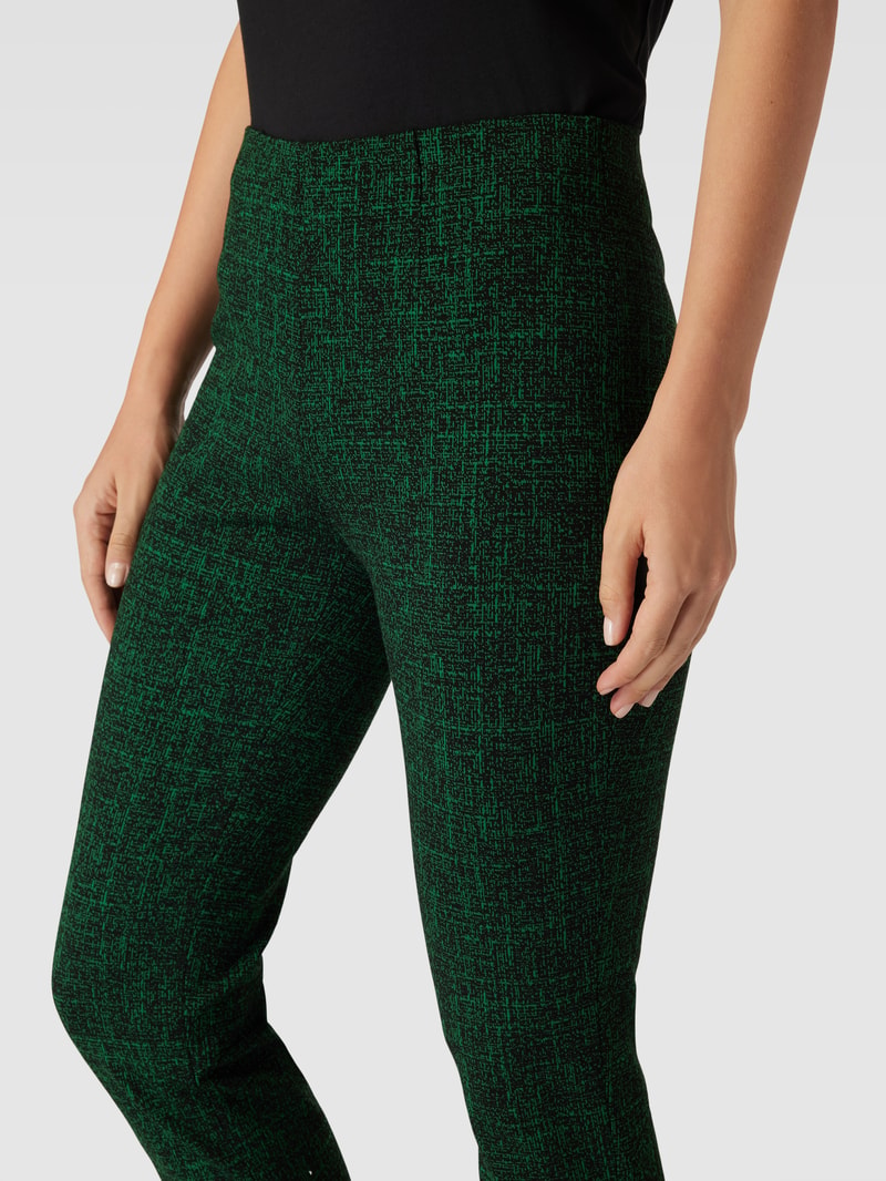 Stoffhose mit Strukturmuster Modell 'PENNY' in grün