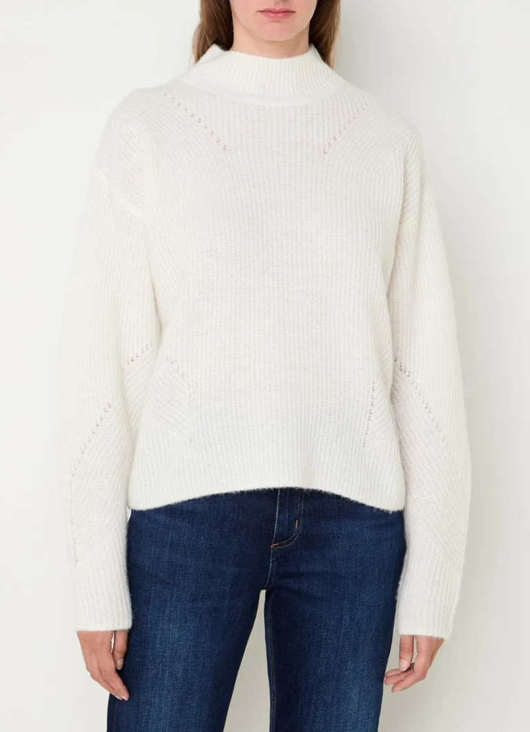 HUGO BOSS Flondassy chunky knit sweater in alpaca wool blend
