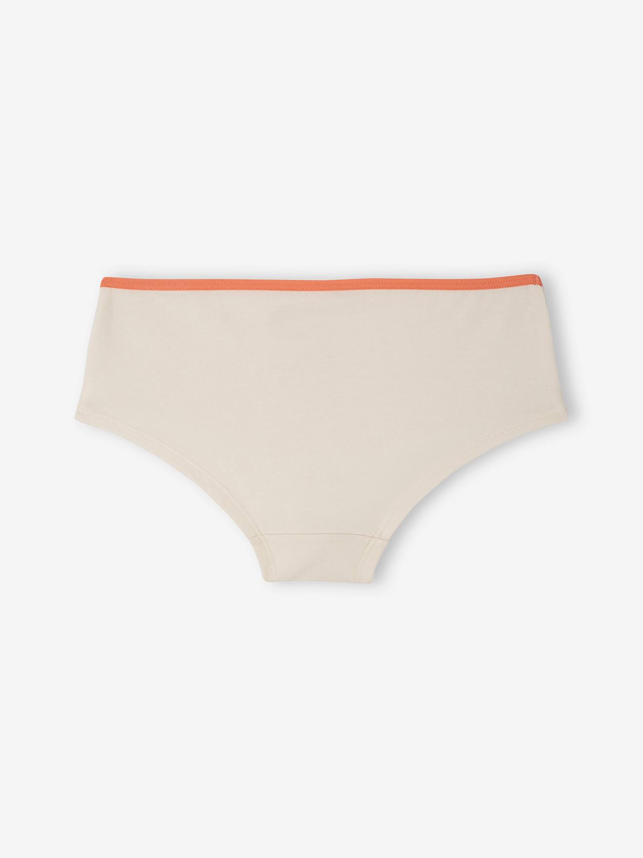 Vertbaudet 5er-Pack Mädchen Shortys mit Bio-Baumwolle - pfirsich