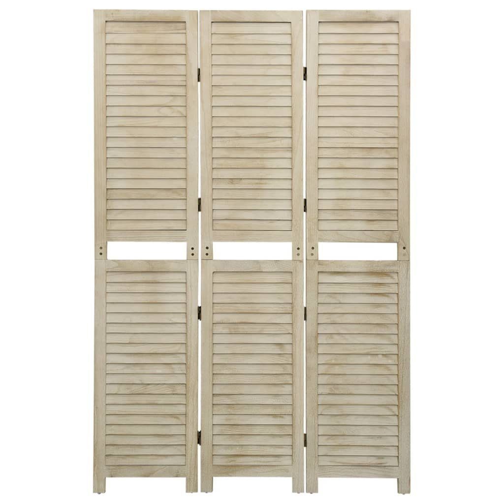 vidaXL Raumteiler 3-tlg. Raumteiler 105x165 cm Massivholz Paulownia, 1-tlg.