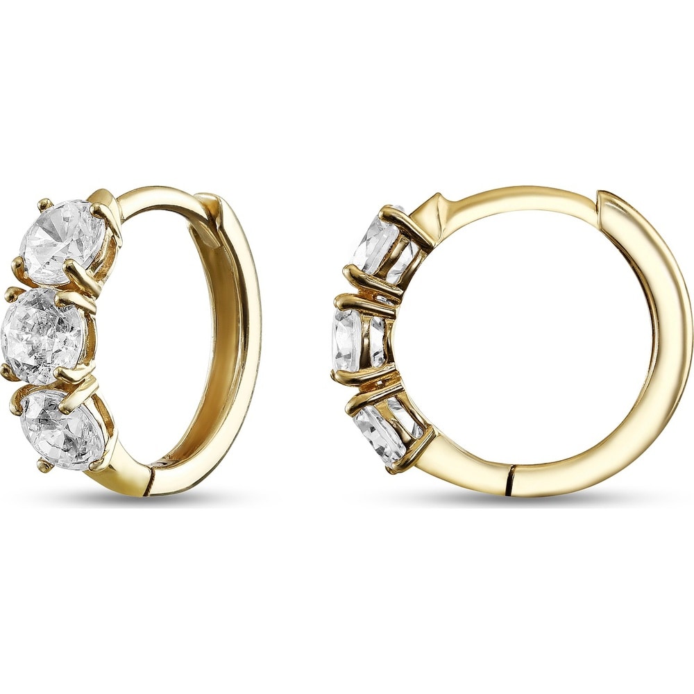 FAVS Créoles 375 Or jaune Boucles d'oreilles