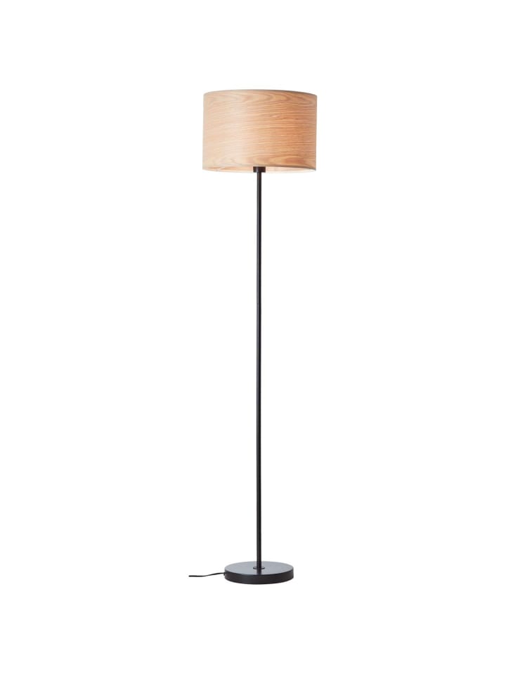 Brilliant Standleuchte, 1-flammig Romm ⌀ 38 cm in holz hell/schwarz günstig kaufen onesize