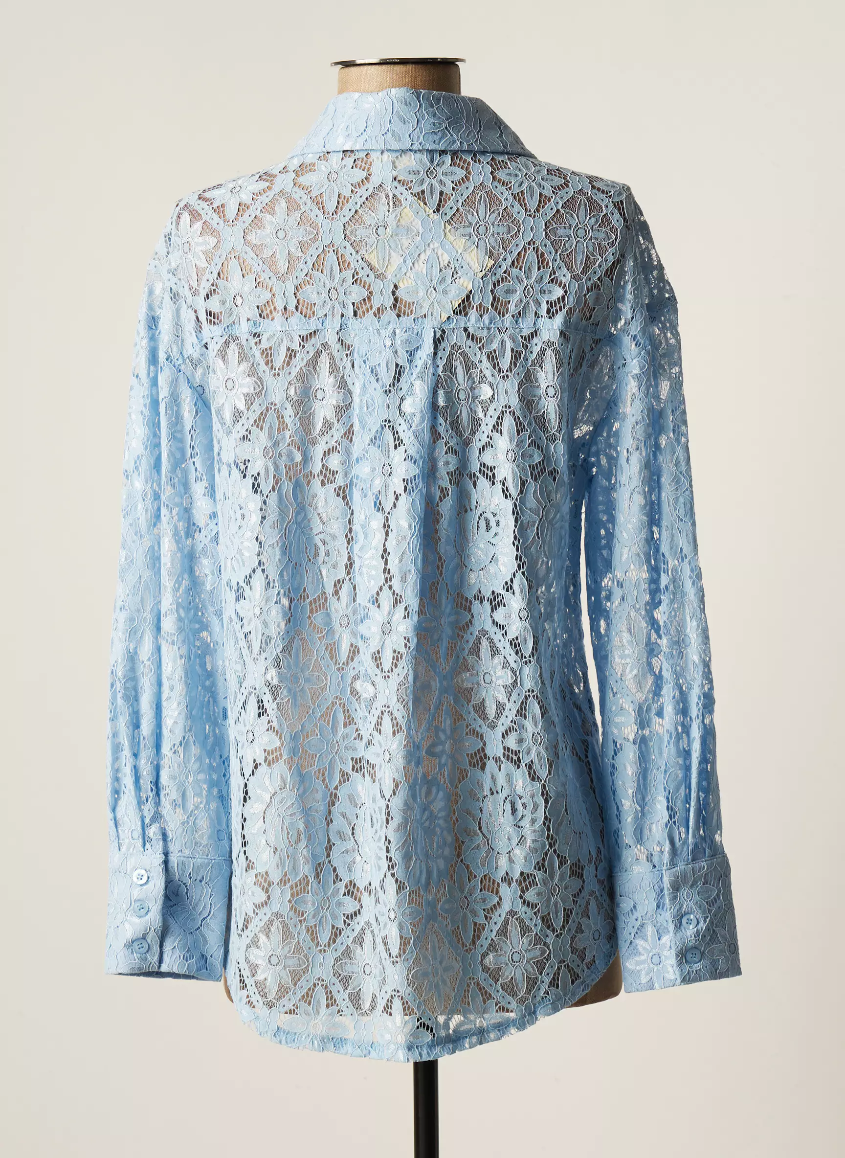 An Ge Chemisiers Femme couleur bleu
