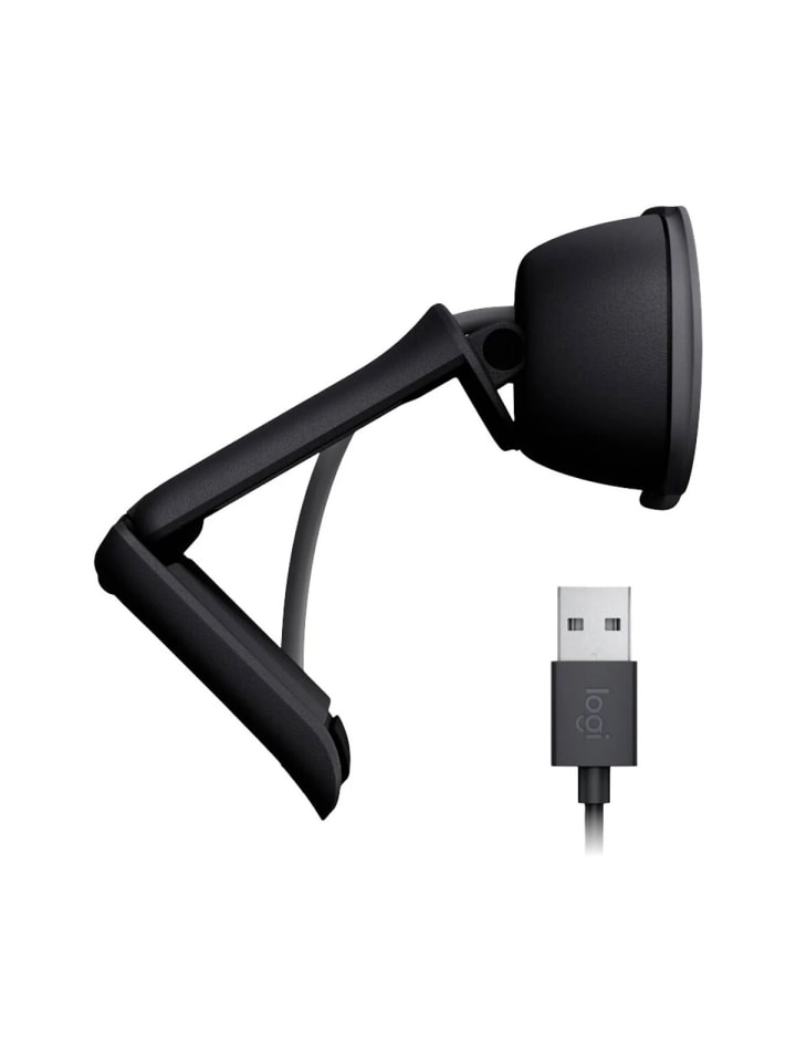 Logitech Webcam mit Klemm-Halterung 100 Full HD-Webcam 1920 x 1080 Pixel in Schwarz günstig kaufen onesize