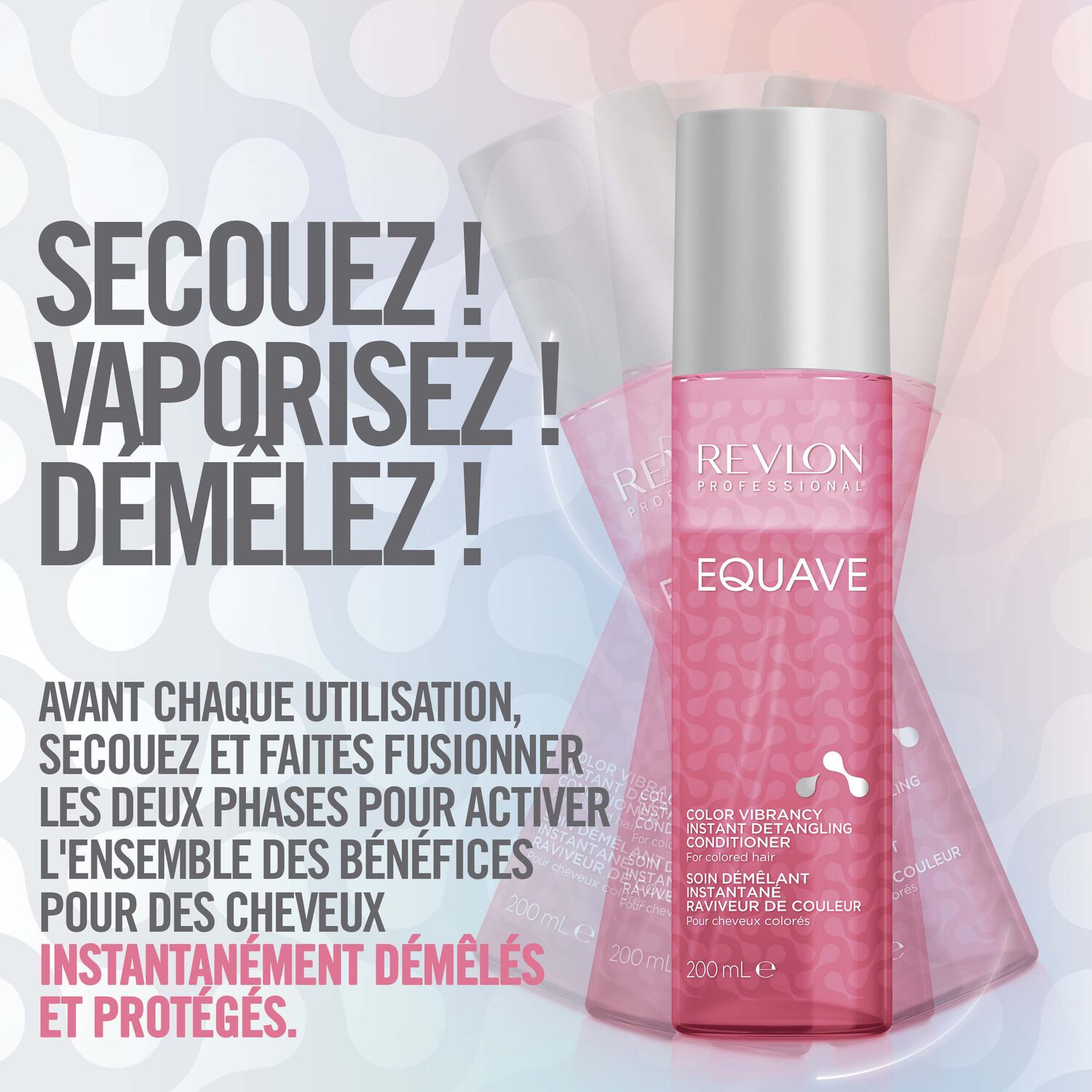 revlon professional Equave™ Après-Shampooing Démêlant Bi-Phase Raviveur de Couleur