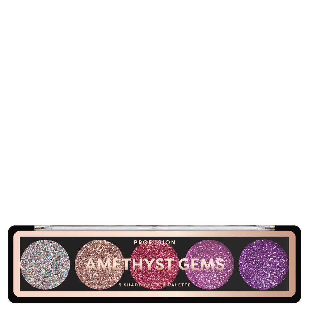 Profusion Cosmetics Palette Yeux Glitter Amethyst Gems Palette de maquillage