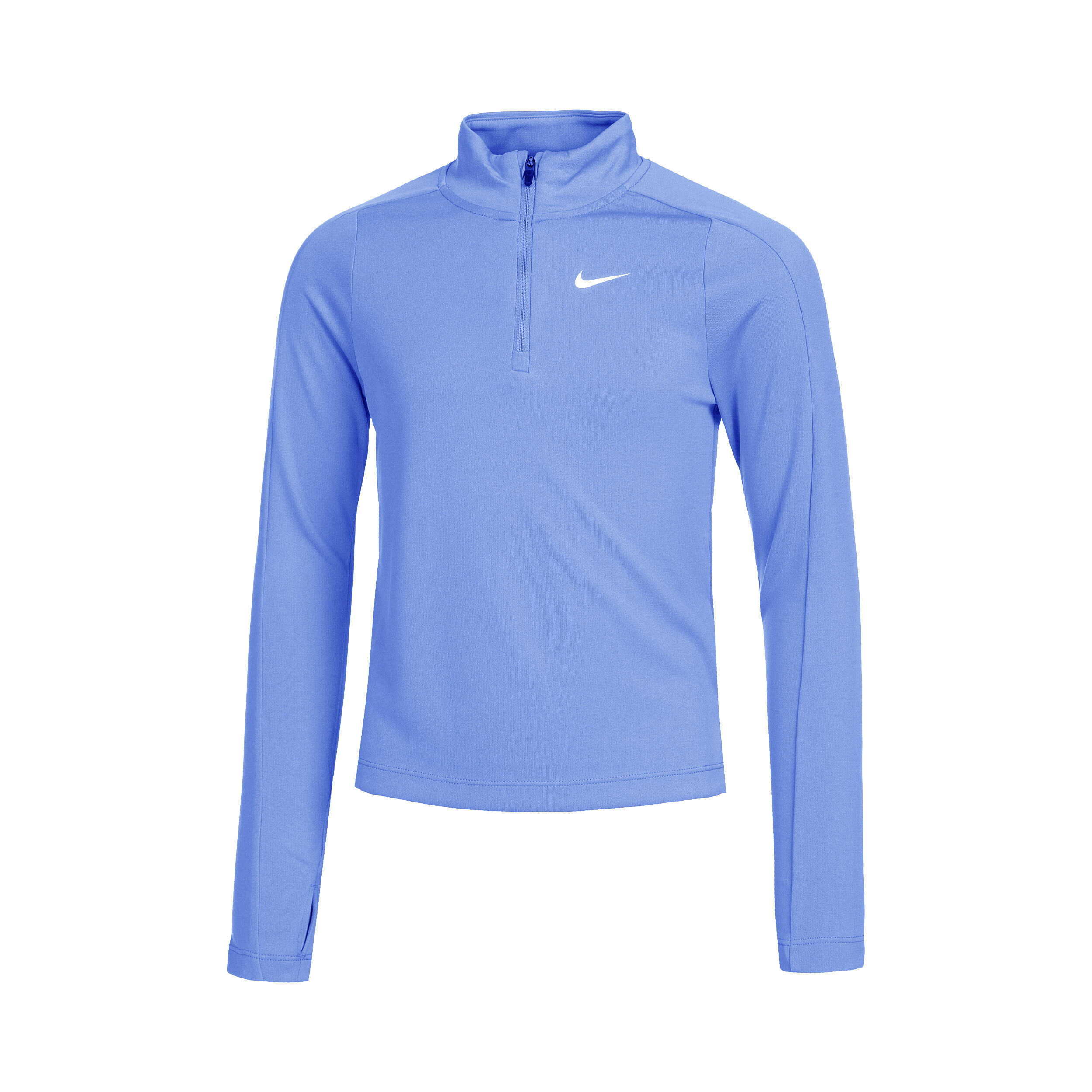 Dri-Fit Longsleeve Mädchen - Hellblau, Weiß