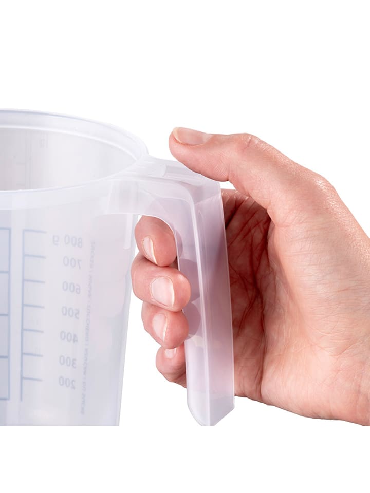 APS Rührbecher mit Deckel  in Transparent, Maße: 12,5 x 12,5 x 16 cm günstig kaufen onesize