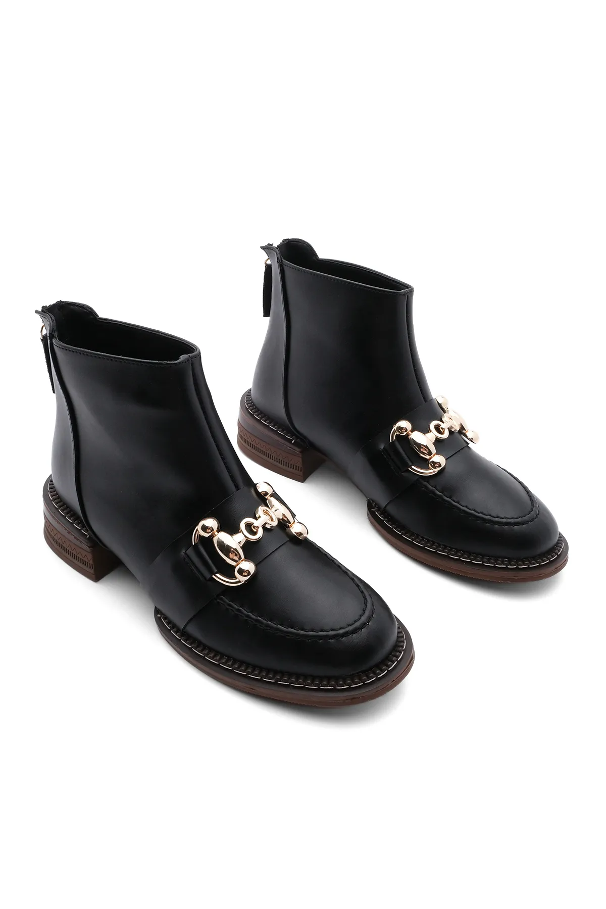 Marjin  Stiefelette - Schwarz - Flacher Absatz