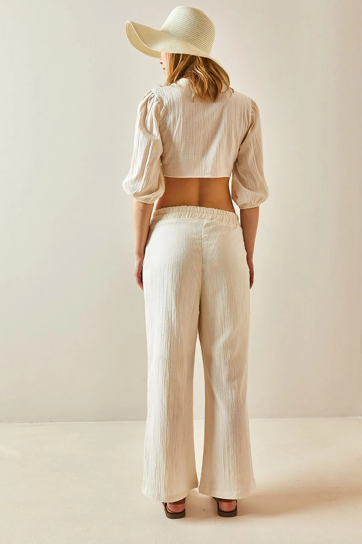 XHAN  Zweiteiler - Ecru - Regular Fit