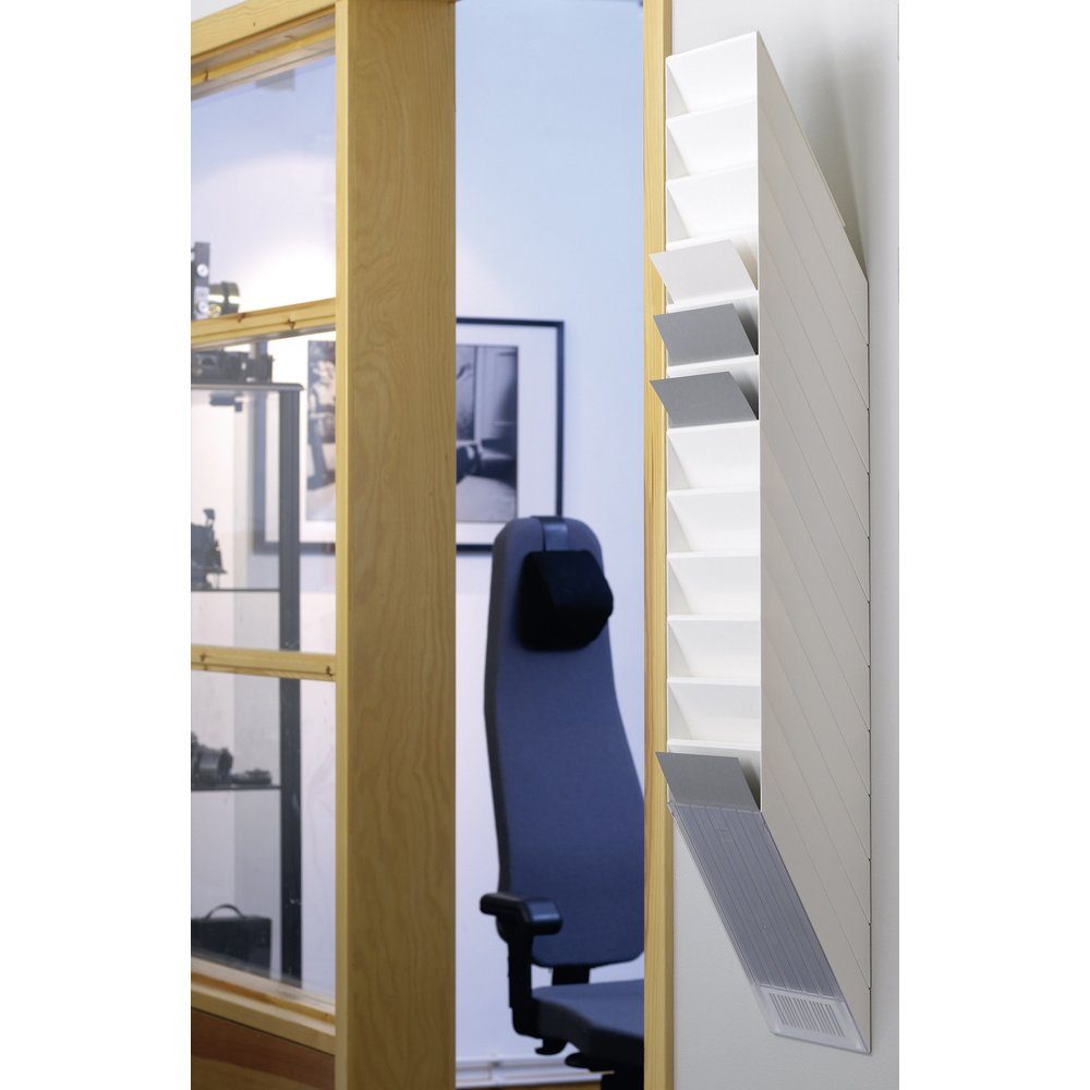 DURABLE Zeitungsständer Durable FLEXXIBOXX 12 A4 1709763010 Prospekthalter Weiß DIN A4 hoch An