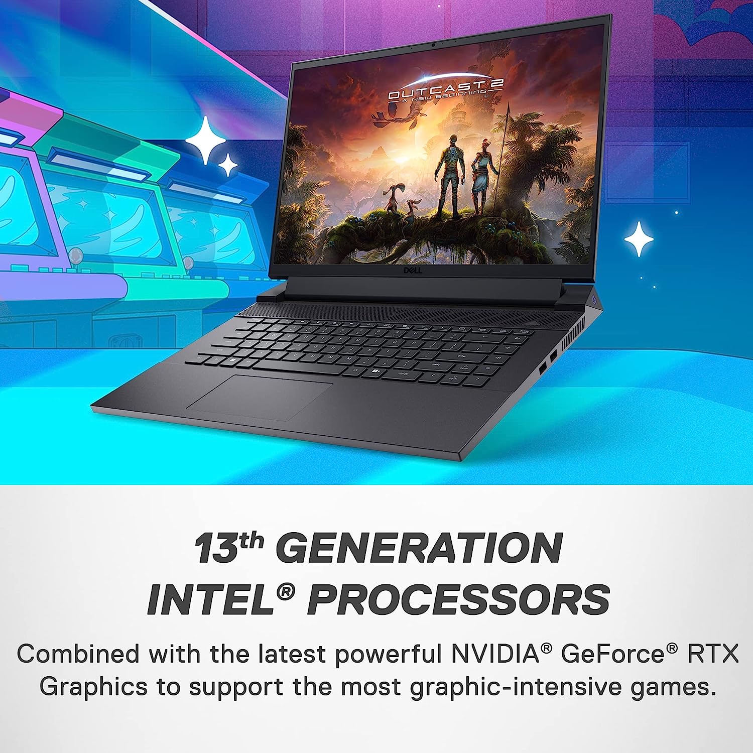 Dell G16 7630 Gaming Laptop - 16-inch (2560 x 1600) QHD+ 165Hz 3ms Display, Intel Core i9-13900HX, 16GB DDR5 RAM, 1TB SSD, NVIDIA GeForce RTX 4070 8GB GDDR6, Windows 11 Home - Metallic Nightshade