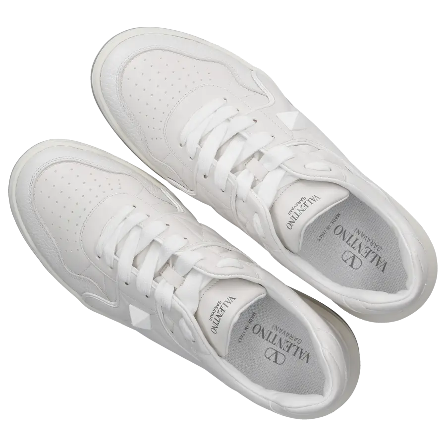 Valentino Garavani - Sneaker low ONE STUD Kalbsleder - weiß