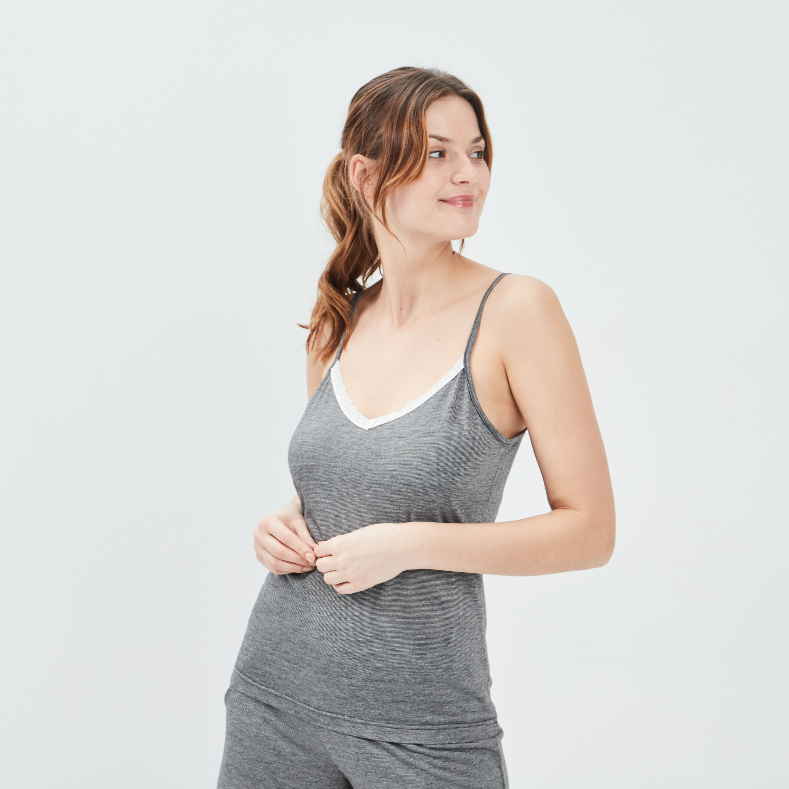 Haut de pyjama noir femme | La Halle