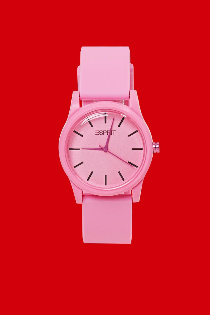 Farbige Uhr mit Gummiarmband