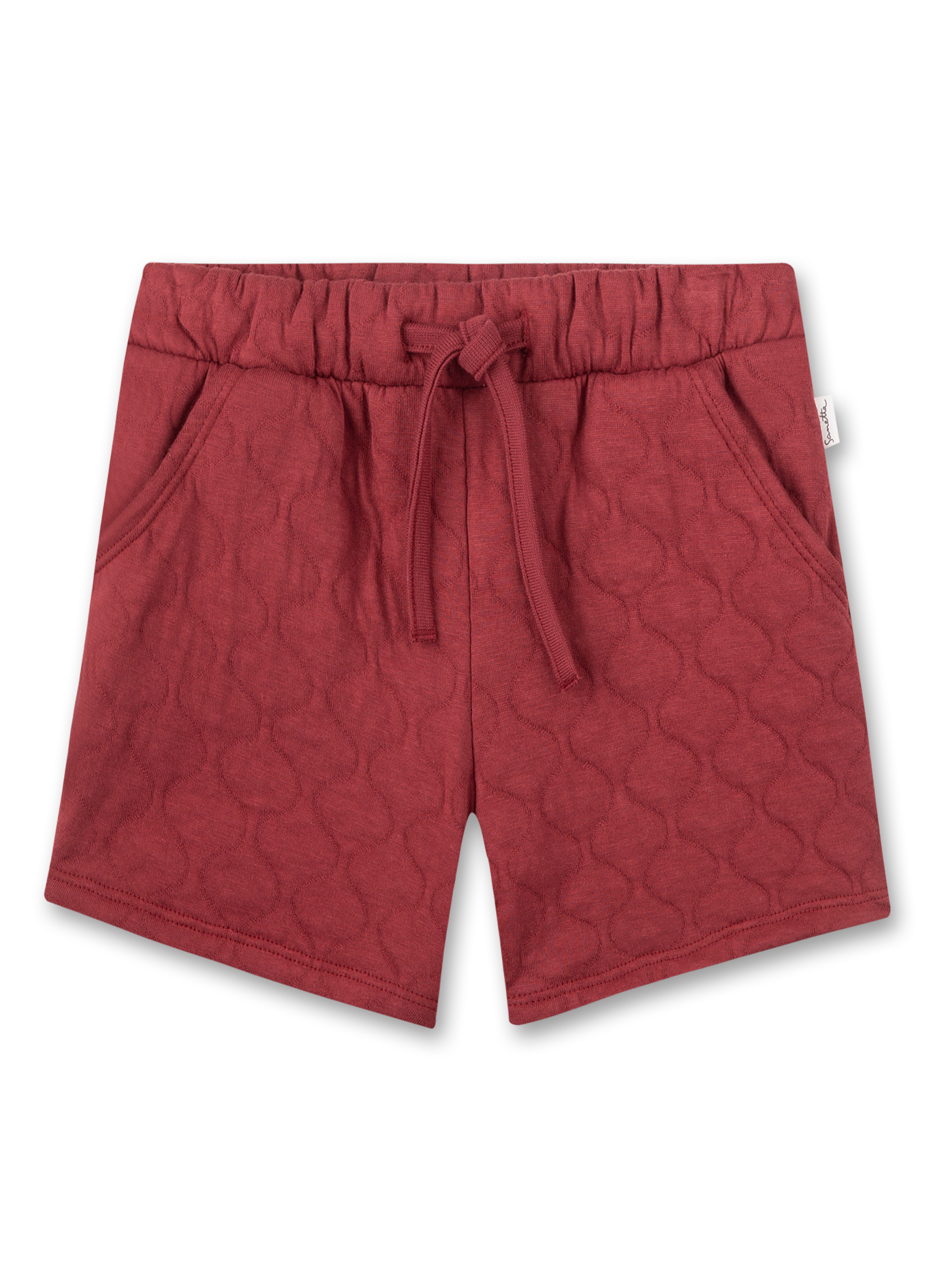 Mädchen-Shorts Rot in Steppoptik