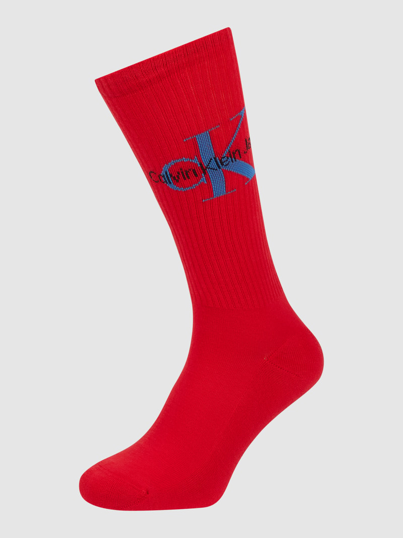 Socken mit Stretch-Anteil in rot