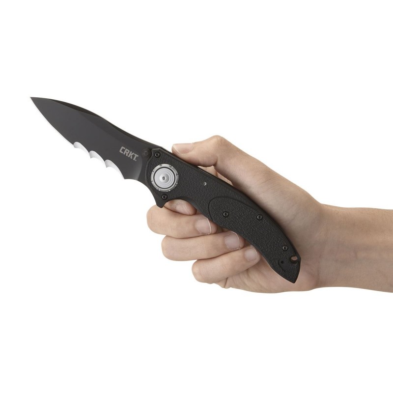 Crkt LINCHPIN BLACK WITH VEFF SERRATIONS 5406K