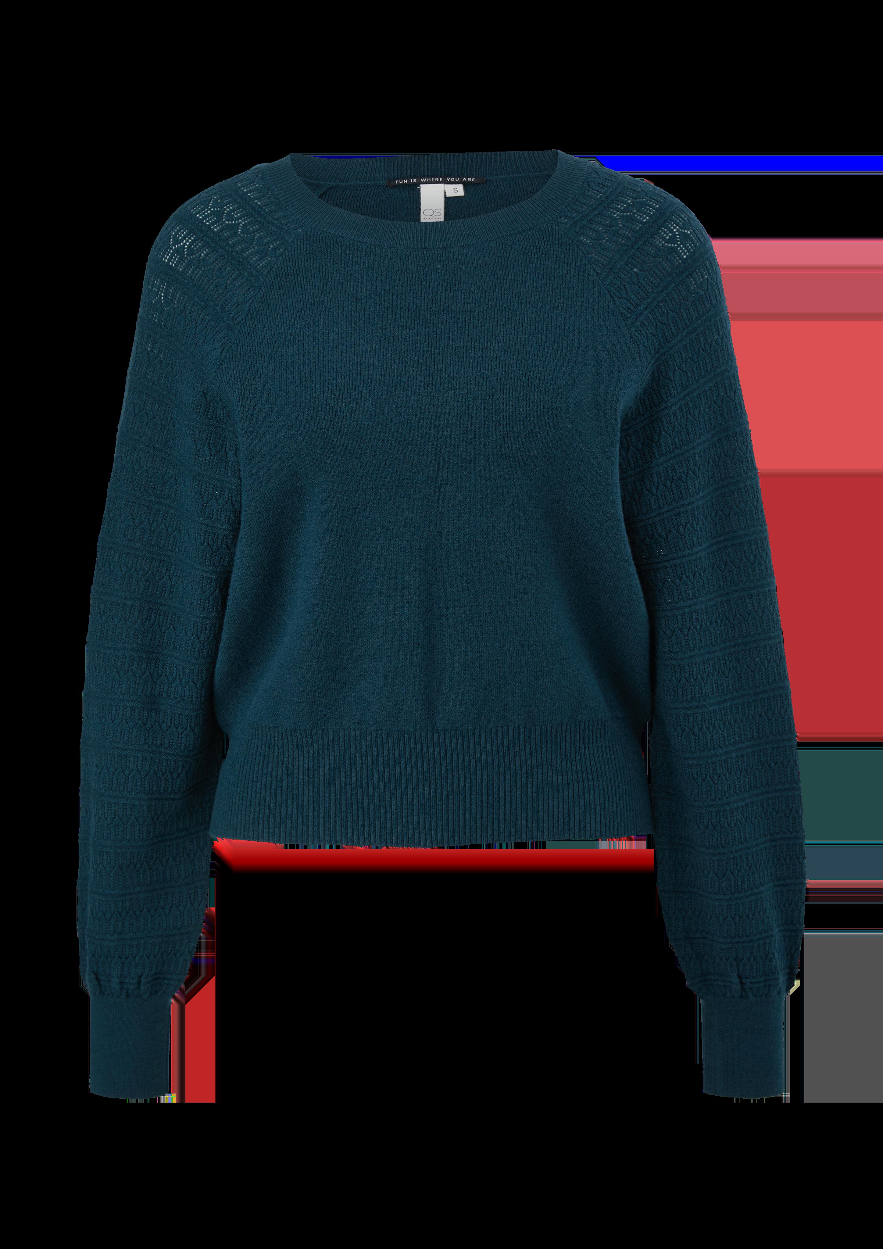Strickpullover mit Ajour-Ärmeln  2124693-69W0