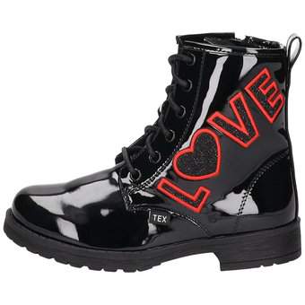 Puccetti Schnür Boots in schwarz