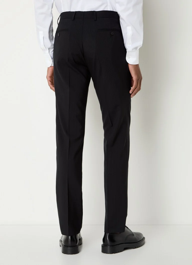 Sandro slim fit wool trousers with pinstripe