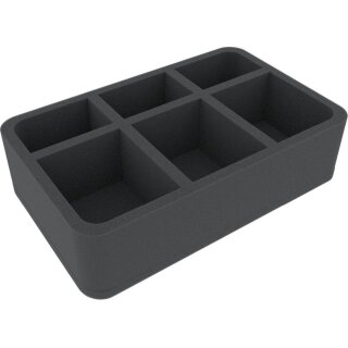 Feldherr 275×172×70mm Schaumstoffeinlage - 6 Fächer