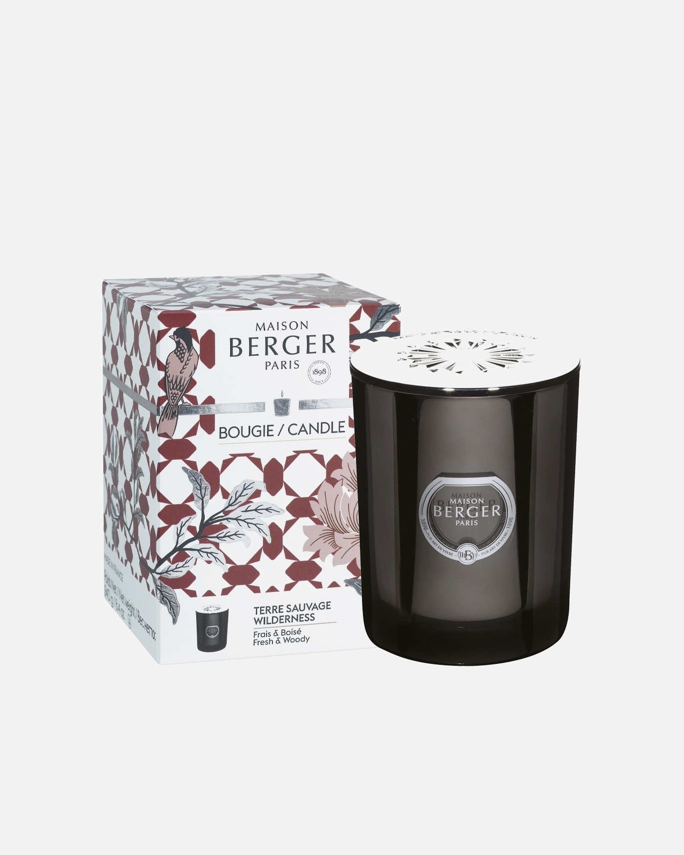Maison Berger BLACK PRISM CANDLE/ WILD EARTH