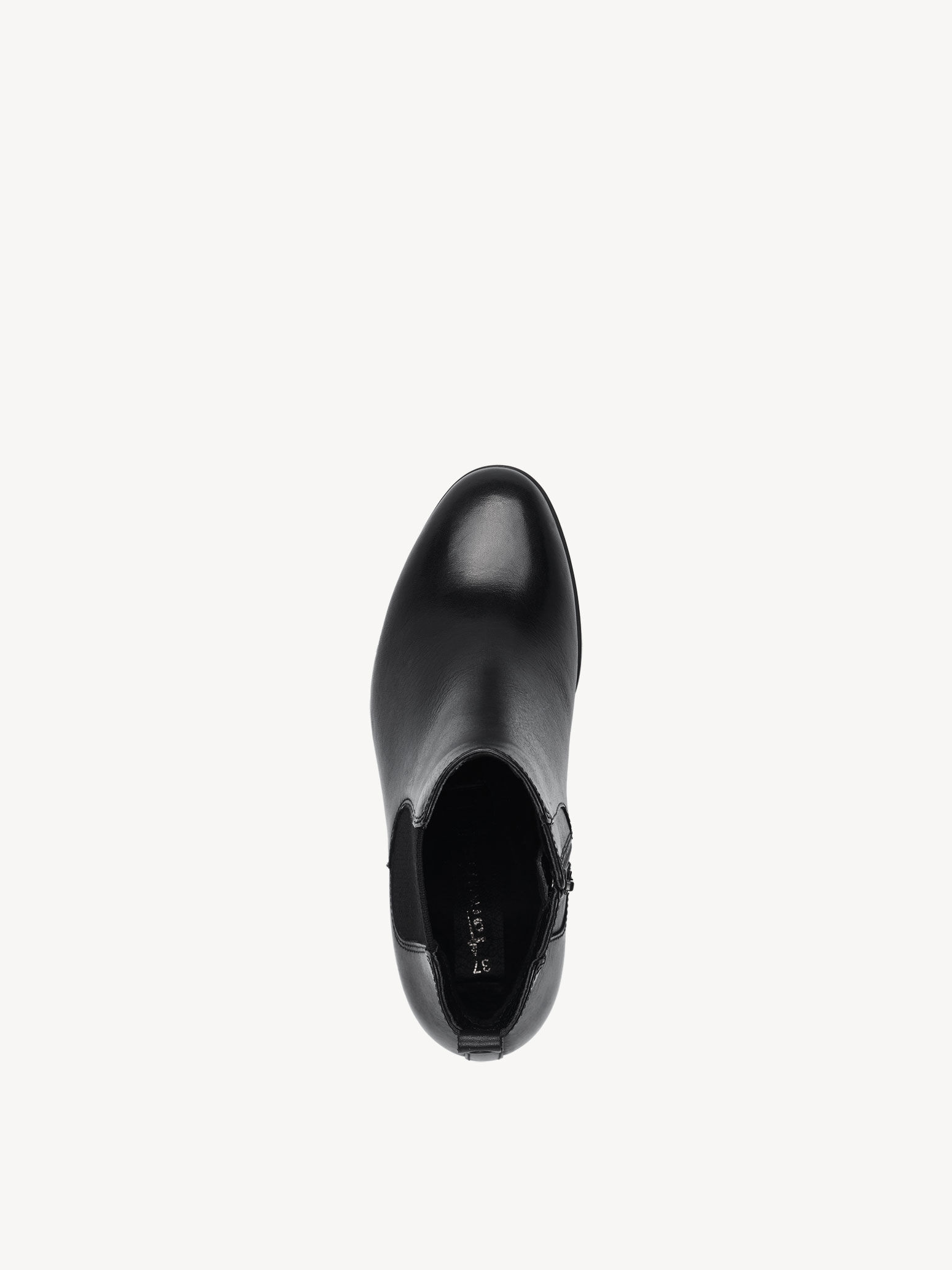 Bottine Chelsea en cuir - noir