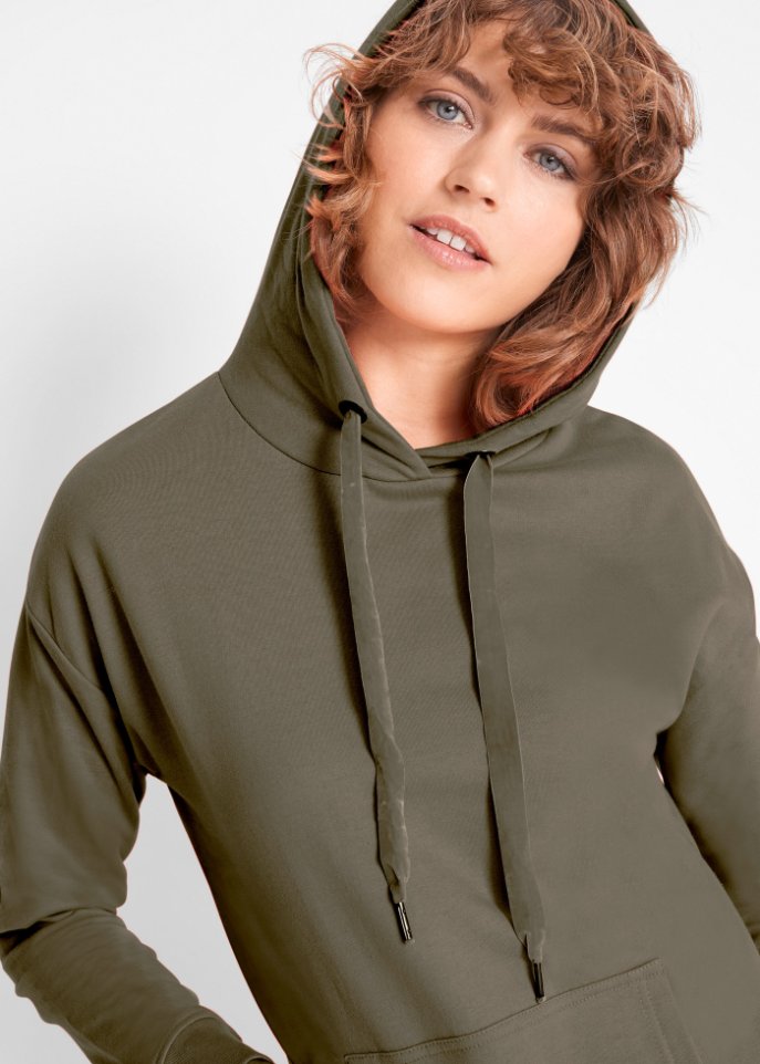 Sweatkleid mit Kapuze