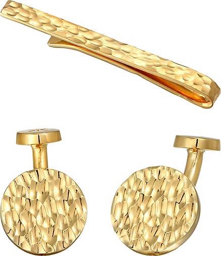 KUZZOI Schmuckset Manschettenknöpfe Krawattennadel Set 925 Silber