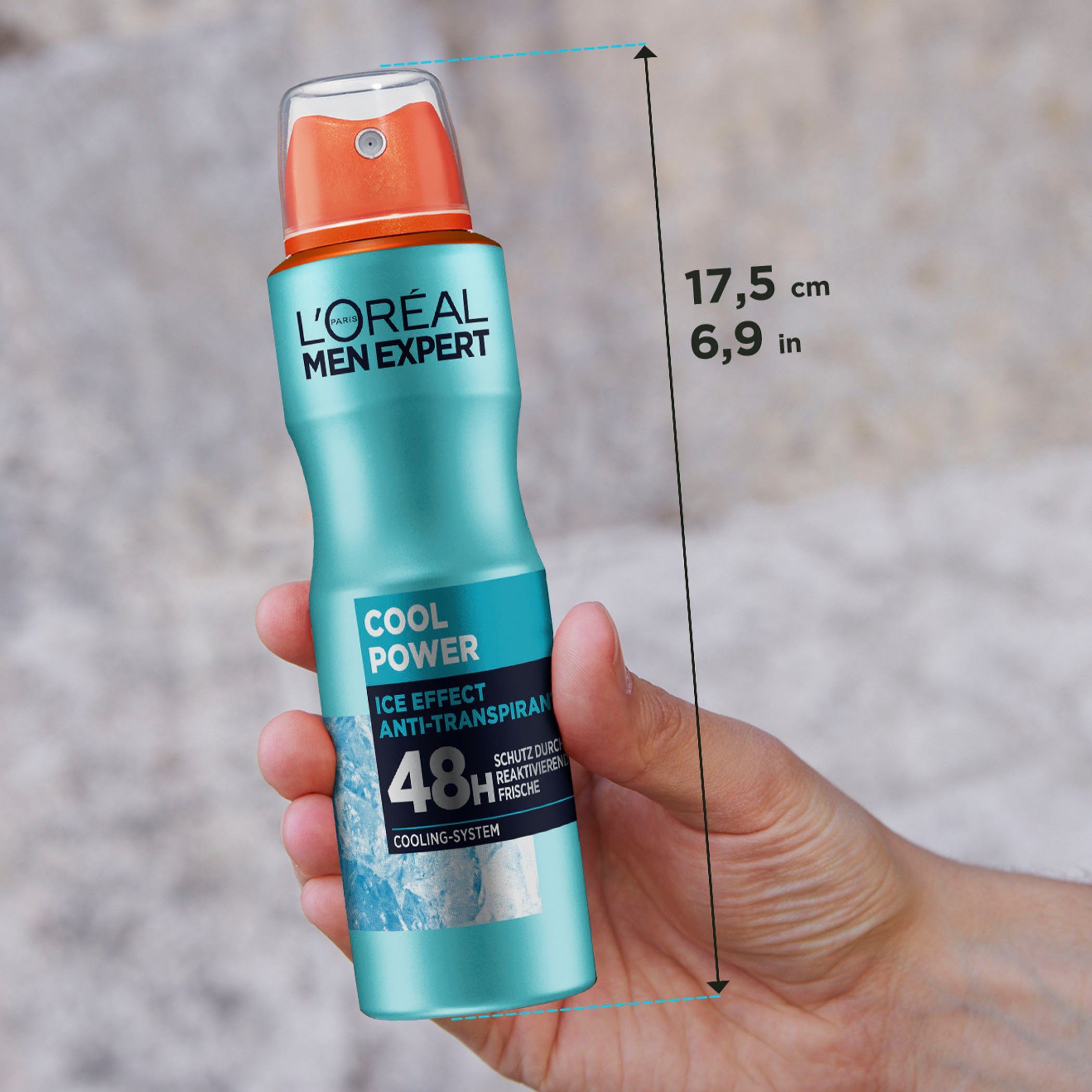 L'ORÉAL PARIS MEN EXPERT Deo-Spray Deo Spray Cool Power 48h, Packung, 6-tlg.