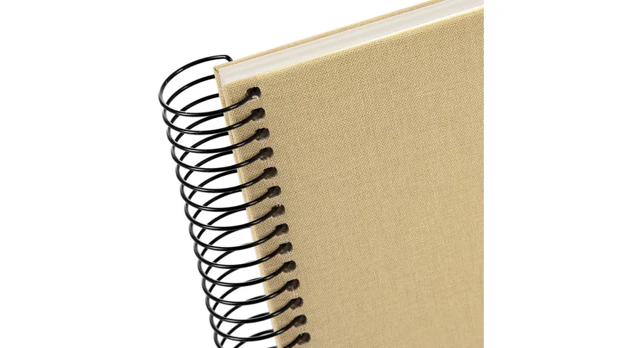 goldbuch Spiralalbum Bella Vista Beige 24x17 cm mit 40 weiße Seiten