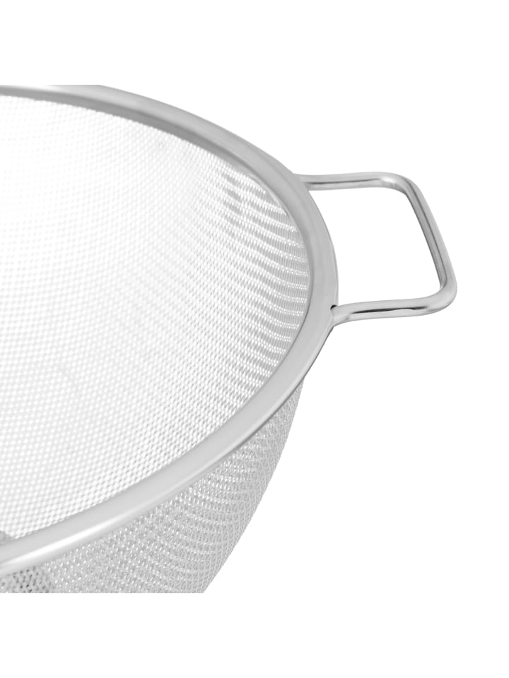 relaxdays Standsieb in Silber - Ø 26 cm günstig kaufen onesize