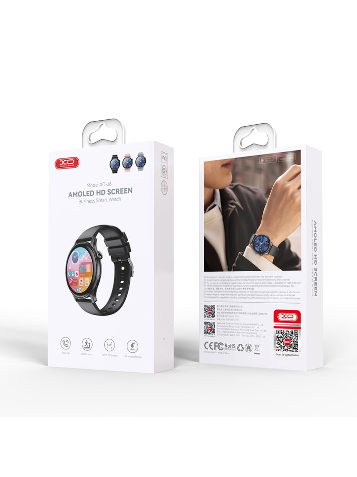 XO Smartwatch J6 Amoled - kompatibel mit Android und IOS in Rosegold günstig kaufen 1