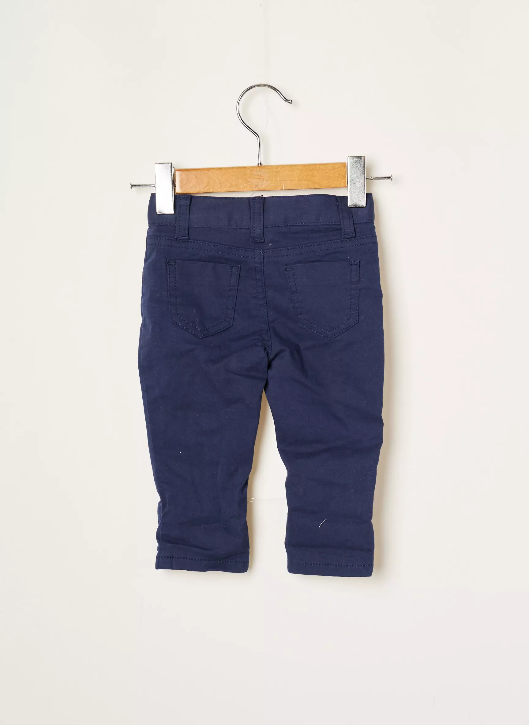 3 Pommes Pantalons Droits Garcon couleur bleu